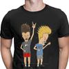 Мужские футболки Beavis Butthead Rock, мужская удлиненная футболка в стиле комиксов, панк, Camisas Hombre, хип-хоп, хипстерская рождественская футболка