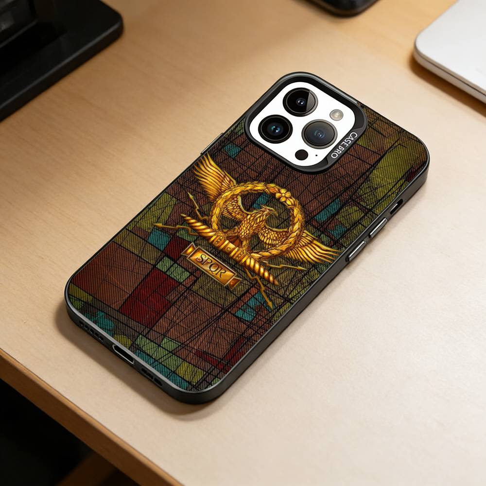 SPQR R-Roman Empire SPQR Phone Case For iPhone 17,16,15,14,13,12,11 Plus,Pro Max,XS,Colorful Silver Black Cover