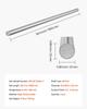 2PCS Linear Motion Rod, 25 mm x 1000 mm (0.98 x 39.4 in), SFC25 Carbon Steel Linear Rod Shaft, Anti Rust and High Precision, High Hardness Shaft, for