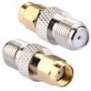 2 PCS F Female To RP-SMA Male Connector