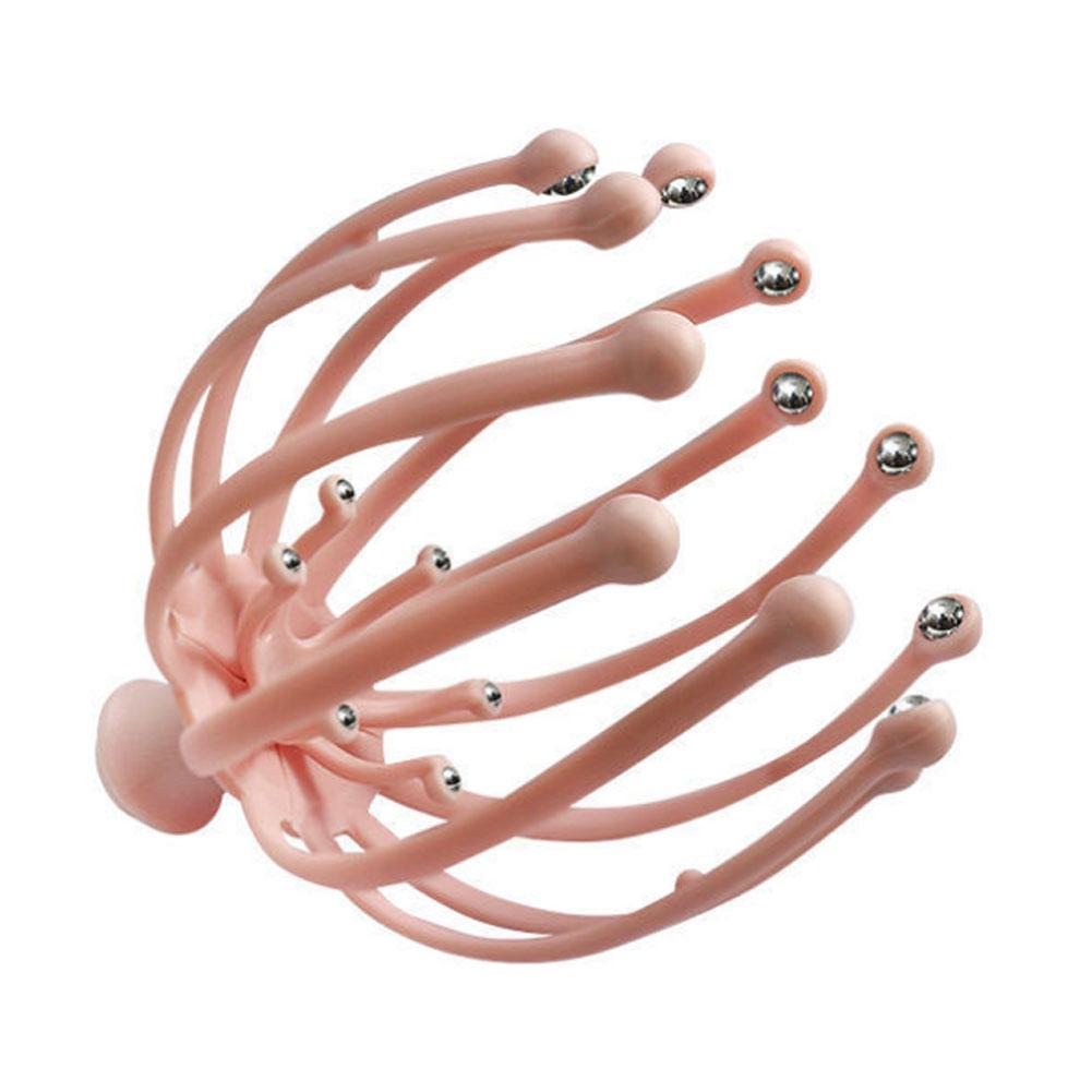 Массажер для головы осьминога, массажер для головы, терапевтическое облегчение боли, стимуляция вибрации, акупунктурная точка, расслабляющий коготь, уход за здоровьем