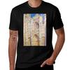 Rouen Cathedral, Facade (Sunset) Monet High Contrast T-Shirt New Edition Summer Tops T-shirt Men