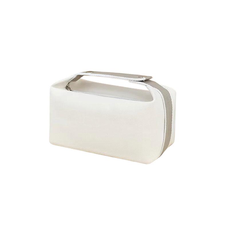 Large Capacity Makeup Bag Fashion Portable Travel Storage Cosmetic Cases Zipper Solid Color High-Value Handheld