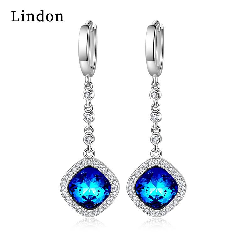 Lindon Zircon Copper Alloy Earrings Drop Earrings For Women Wedding Party Gifts