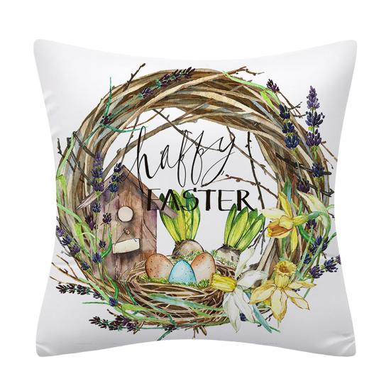 Наволочка пылезащитная потайная молния декоративная Счастливая Пасха Весенняя наволочка домашний декор ежедневное использование