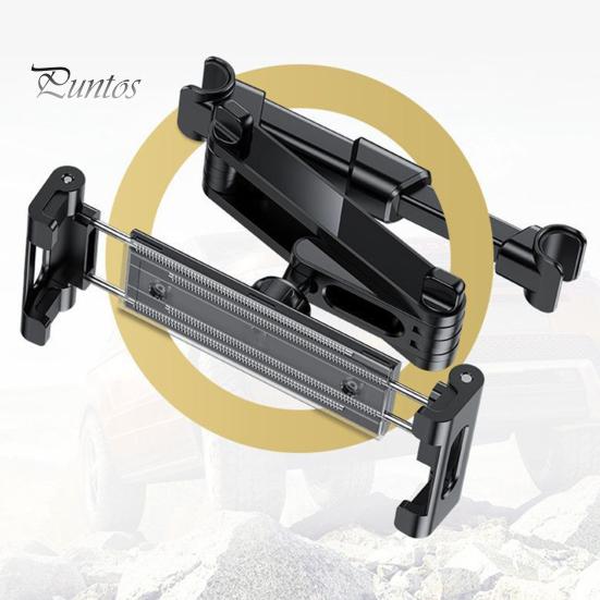 Крепление на подголовник заднего сиденья, прочный держатель для планшета и телефона с металлическим замком и силиконовыми ручками, выдвижной автомобильный аксессуар для семейных путешествий