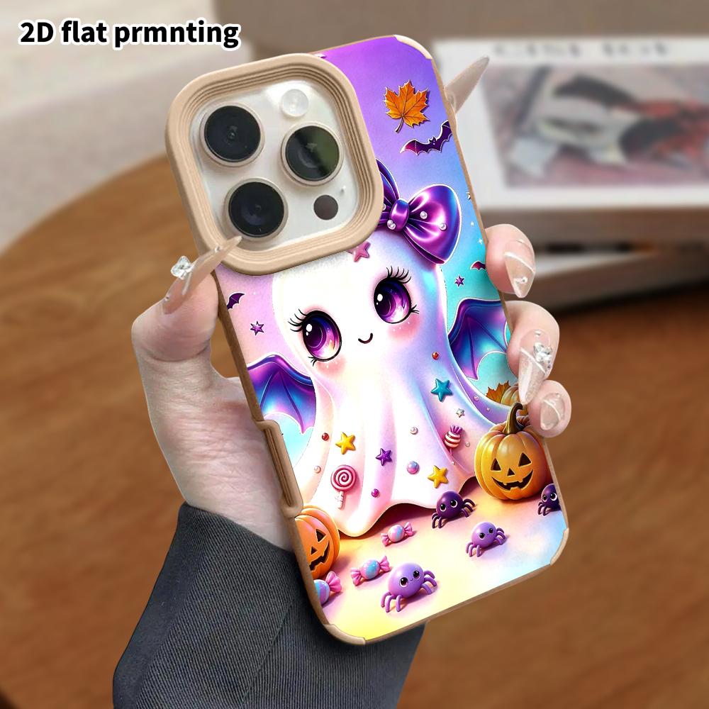 Phone Case: Lambskin 2D Flat Samsung Galaxy A34 A35 M05 M06 S20 S22 S21 FE Plus 5G Protective Case, Gradient Background, Christmas and Halloween Gifts