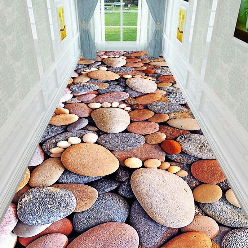 3D Corridor Carpet Minimalist Home Living Room Hallway Carpet Spliced Long Corridor Floor Mats