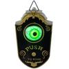 Halloween decoration, doorbell with horror eye, sound & touch sensor, movable, green light