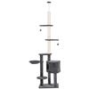Cat Tree Ceiling-High Height 220-265 cm Cat Tree with Play Balls, Cat Den, Hammock, Sisal Posts