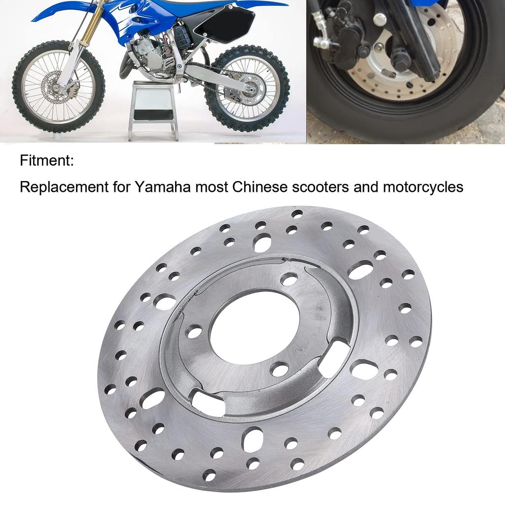 Disc Brake Rotor, 180mm/7.1" Front Brake Disc Steel Alloy Replacement Yamaha for Most Chinese Scooters and Motorcycles
