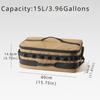 1pc 15L Large Capacity Outdoor Cooker Stove Storage Bag Crashproof Picnic Bag Set Pot Gas Canister Storage Bag