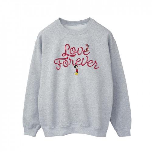 Disney Mens Mickey Mouse Love Forever Sweatshirt