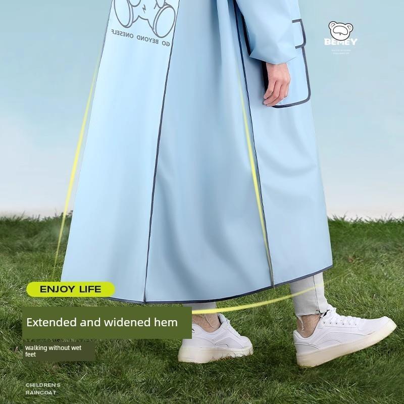 2026 Children's Raincoat for Boys and Girls, Long Full-Body Raincoat for Heavy Rain, Suitable for Primary and Middle School Students, Specifically