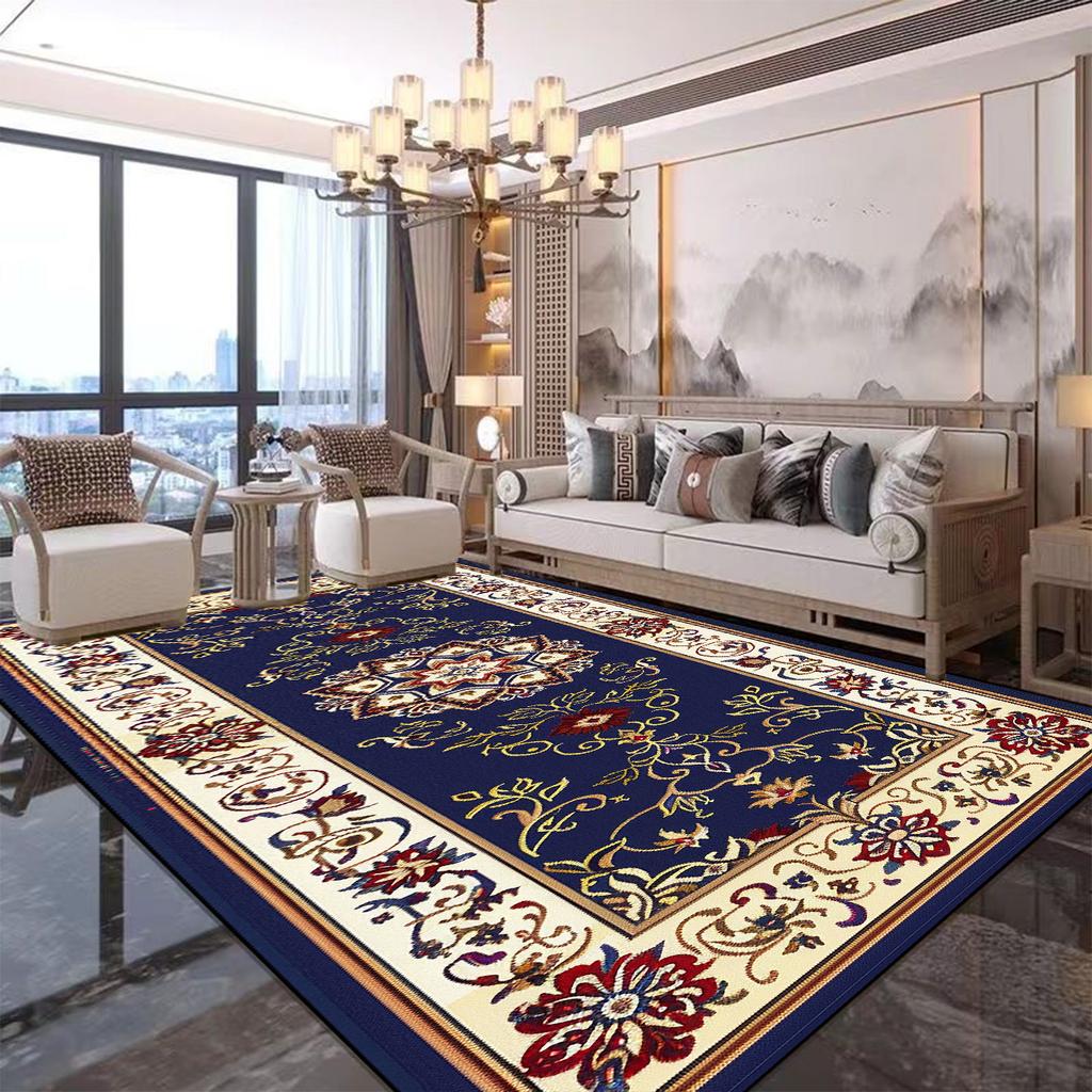 Luxury European Style Large Carpets Living Room Decoration Bedroom Bedside Rugs Lounge Non-slip Washable Coffee Tables Floor Mat