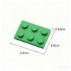 50 шт. DIY MOC Строительные блоки Тонкие Фигурки Кирпичики 2x3 Точки 12Цветов Образовательные Совместимые 3021 Игрушки для Детей Рождественский подарок