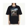 Funny El Gato Meme Sad Crying Cat Munchkin Kitty Meme Trendy Graphic Tshirt Men Women Harajuku Streetwear T-shirts Loose Tee