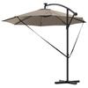 Sun Umbrella Taupe 294 x 294 x 248 cm Polyester and Aluminum