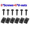 Self Tapping Screw Clips Car Bumper Carbon Steel Fasteners 20pcs Nylon Durable Set for Auto  Shield Panel Fixing