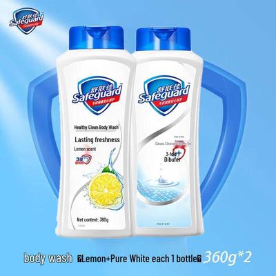 Гель для душа Safeguard Лимон и Чистый Белый Двойная Упаковка