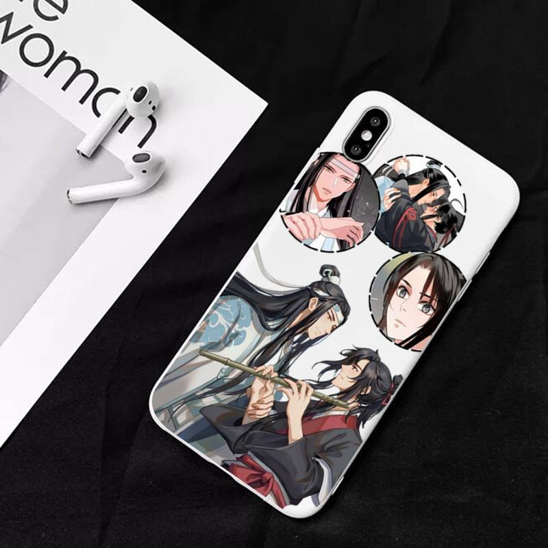 Чехол для телефона аниме Грандмастер Мо Дао Цзу Ши MDZS для iPhone 11 12 13 Mini Pro Xs Max 8 7 6 6S Plus X XR Сплошной чехол конфетного цвета