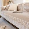 Европейская подушка для дивана, универсальная хлопчатобумажная ткань Four Seasons, новый кружевной нескользящий кожаный чехол для подушки