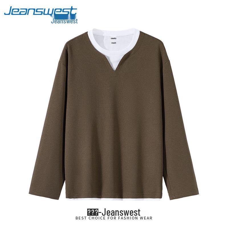 Мужская вафельная футболка с длинным рукавом Jeanswest