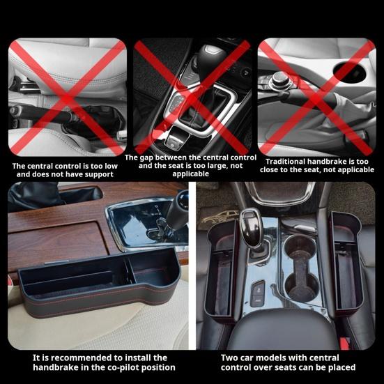Car Seat Gap Storage Organizer with Cup Holder Large Capacity Simple Installation Auto Seat
