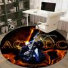 1 шт. AC/DC Логотип Музыкальной Группы Домашний Офис Уличный Круглый Ковер Подарок Декоративный Коврик MatRC2704