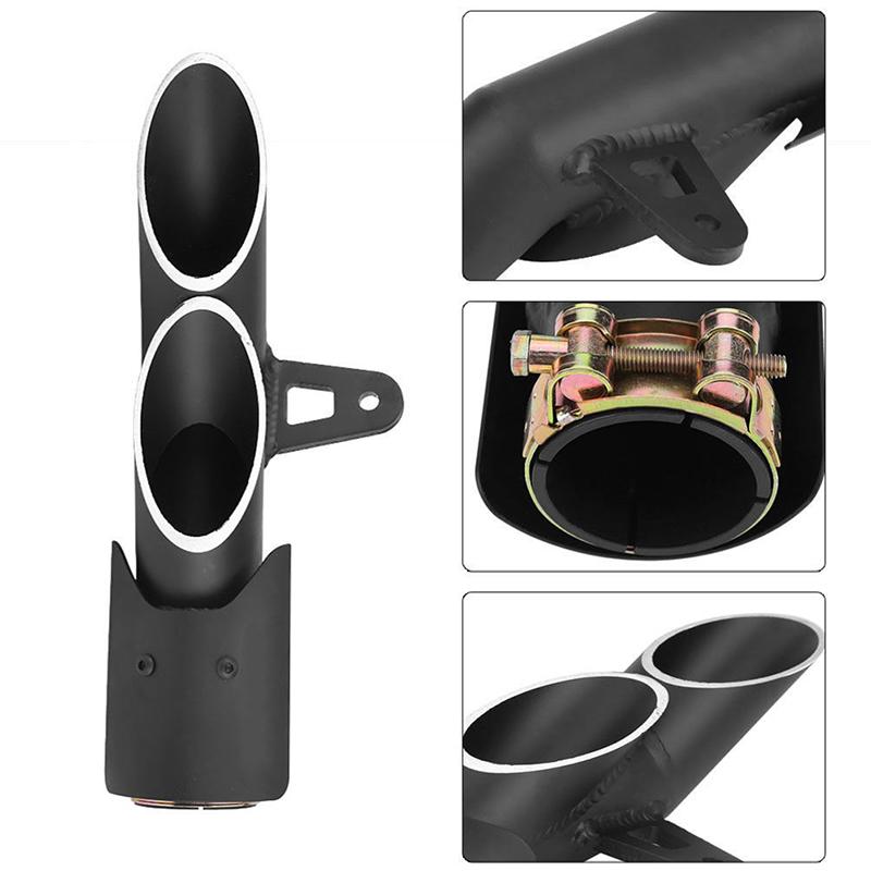 Двойной выходной глушитель выхлопной трубы мотоцикла надеваемый 51 мм универсальный