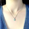 Silver Pendant with Emerald 0.644ct (2042327)