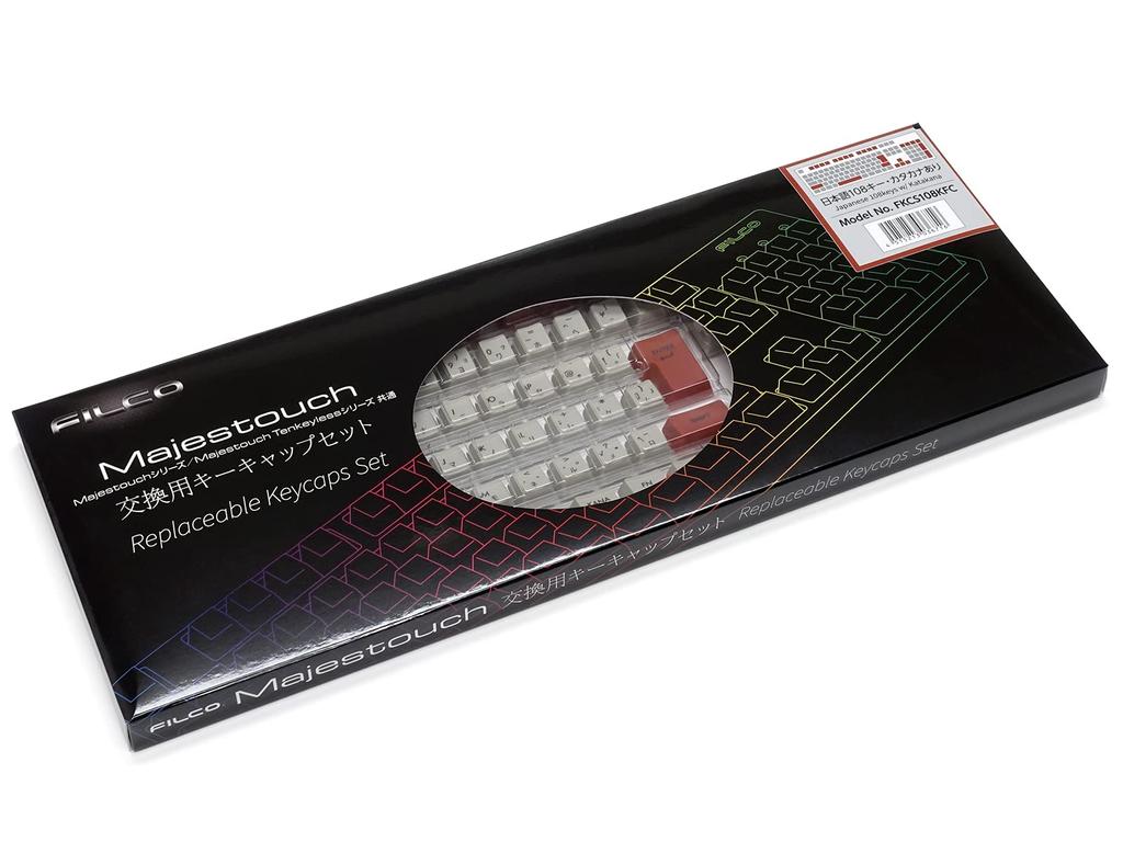 FILCO Retro Basic Keycaps Replacement Keycap Set for Japanese 108 Katakana Special FKCS108KFCZ Majestouch, Layout, Keys, Notation, Color,
