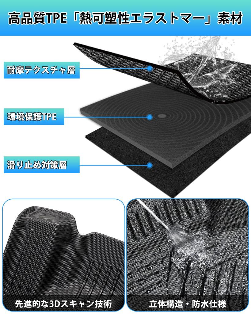 Автомобильные коврики Cartist, 3D структурированные, точно повторяющие форму пола, водонепроницаемые, материал TPE, антибактериальные,