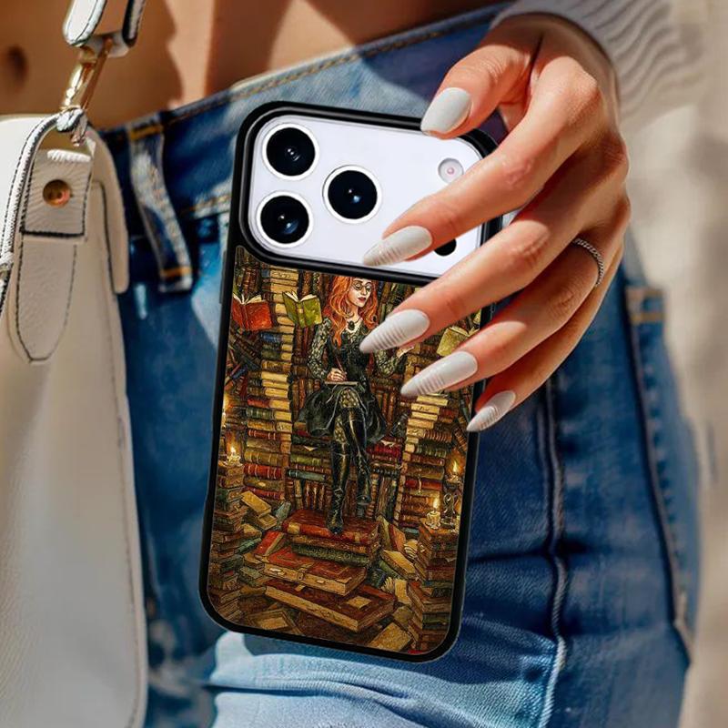 Книга Магический Чехол Для Телефона Для iPhone 17 Air 14 15 13 12 Max Чехол Для Apple 14 15 16 16e 11 Pro Max Plus Coque