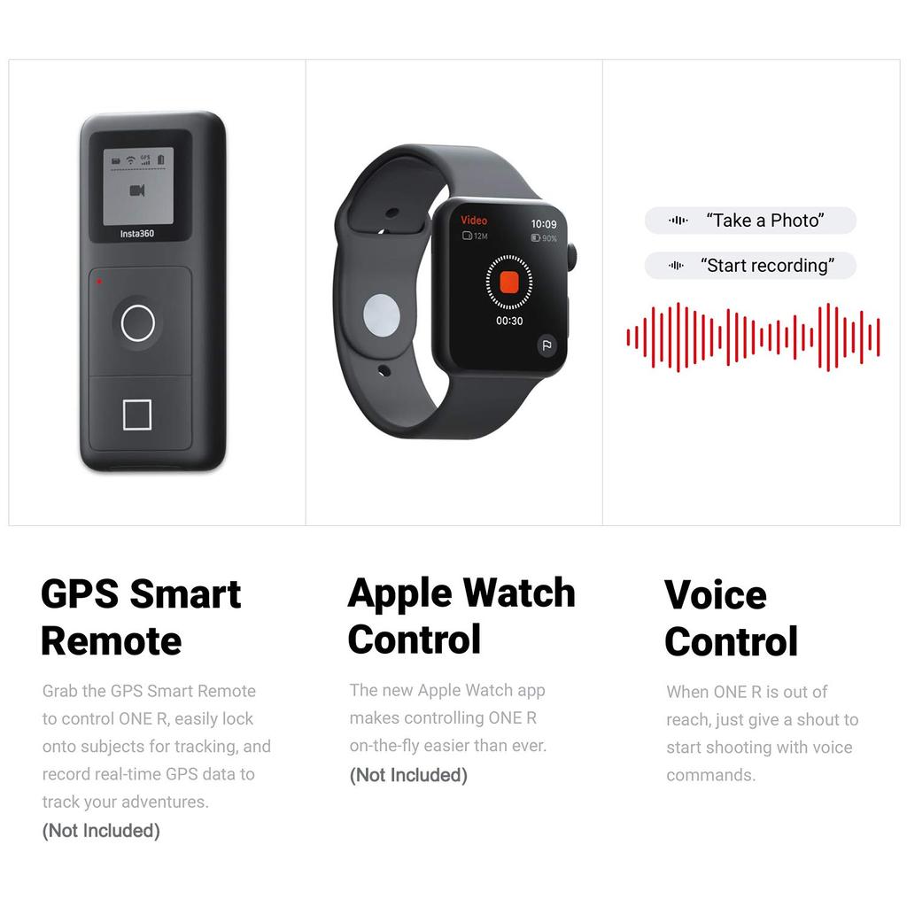 Insta360 ONE R 4K FlowState Sports Action Camera 360 Degree Shooting Module 4K Wide Angle Shooting Module 5M Body Waterproof Anti-shake