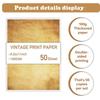 50 Sheets Classical Printing Paper Simple Pirate Scrolls Literary Scrapbook Letter Paper  Envelopes