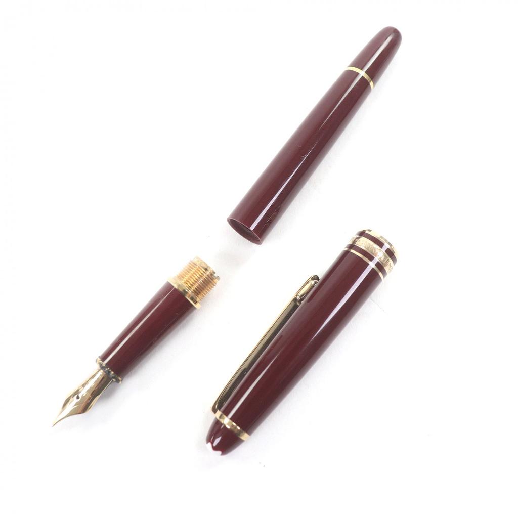 Очень хорошая перьевая ручка MONTBLANC Meisterstück Classic Бордовая 14K мужская Б/у