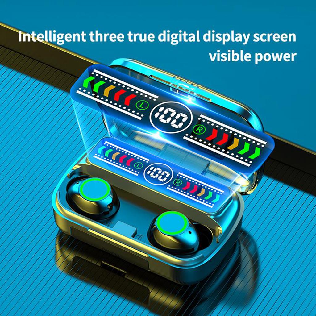 2023 Новая гарнитура TWS Bluetooth 5.0 с цифровым дисплеем CVC8.0 с шумоподавлением и сенсорным управлением Стереонаушники Водонепроницаемые спортивные наушники для всех телефонов