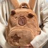 Versatile Capybara Plush Backpack: Cute, Casual, Wear-Resistant Cartoon Doll Design
