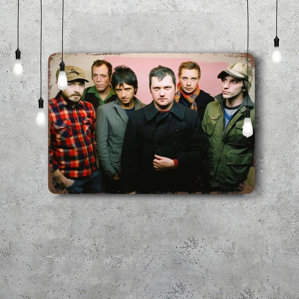 Modest Mouse Винтажная жестяная табличка Декор для дома Настенный декор Искусство Настенная роспись Декор комнаты Декор Ретро Металлическая табличка Постеры для бара