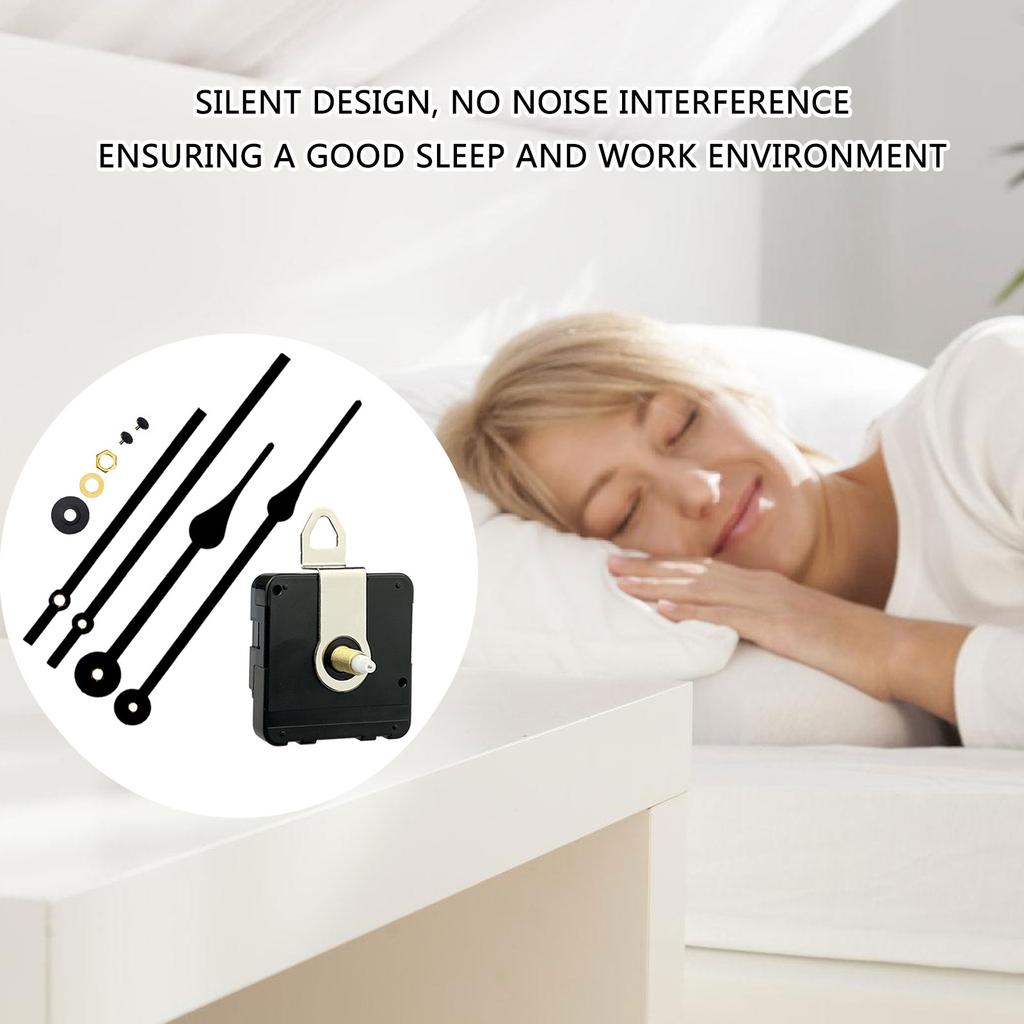 Clock Mechanism Quartzs Movement Machine Wall Hands Pointer Set Clockwork Table Long DIY Watches Repair Part