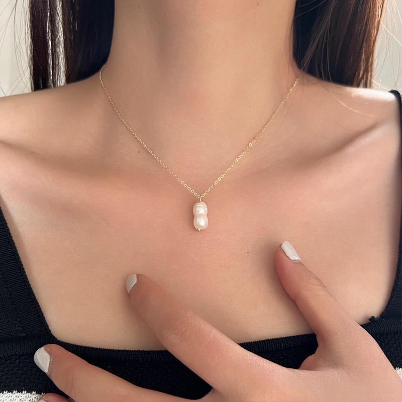 Простой темперамент Золотое колье-бини женское