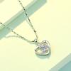 1PC Love Pendant Simple Light Luxury Neck Chain Internet Celebrity Collarbone Chain Versatile Jewelry