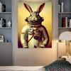 Retro Steampunk Cat Wolf Astronaut Rabbit Poster Art Canvas Painting Funny Animal Tiger Gorilla Poster Living Room Home Decor