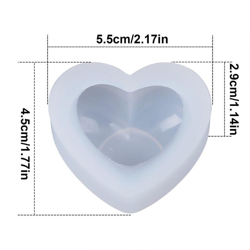 2 шт. 3D Love Heart силиконовая форма для арома-штукатурки свечи формы DIY десерт мусс выпечка кондитерские конфеты формы для украшения торта