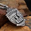 Мужское ожерелье с подвеской из нержавеющей стали, персонализированная винтажная подвеска в виде орла и щита