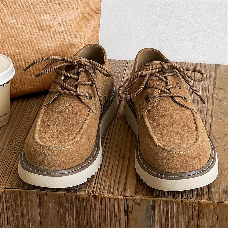Fashion Fashion Men Casual Business Office Shoes Genuine Suede Leather Classic Flat Designer Shoe British Moccasins Outdoor Driving Shoe