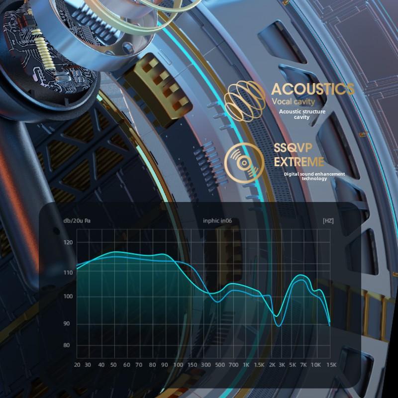 New Star Ring Metal Aluminum Alloy Radio Gaming Bluetooth Headset Noise-cancelling In-ear Rotation