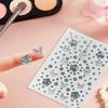Face Diamond Gem Sticker Butterfly Flowers  Tattoo Eyeshadow Stickers For Festival Nail Body Makeup Bling Jewel Diy