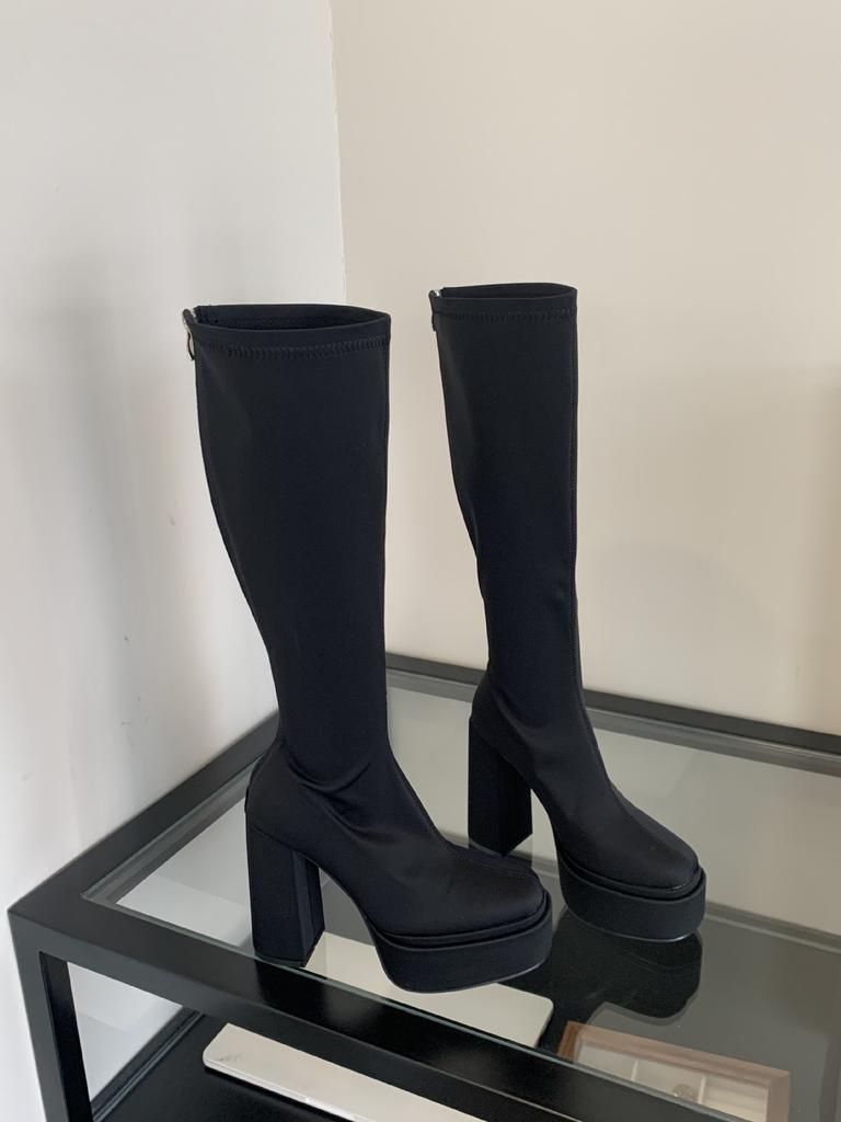 High-heeled French Knee-length Boots Women's Boots Autumn 2025 New Spice Girl High-end Knight Boots